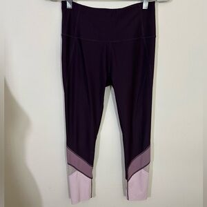 Apara  sz small compression workout pants  Plum and rose Like new
